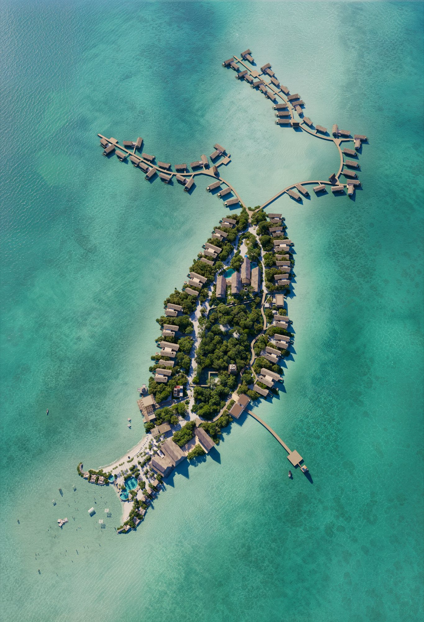 Emerald Caye from above